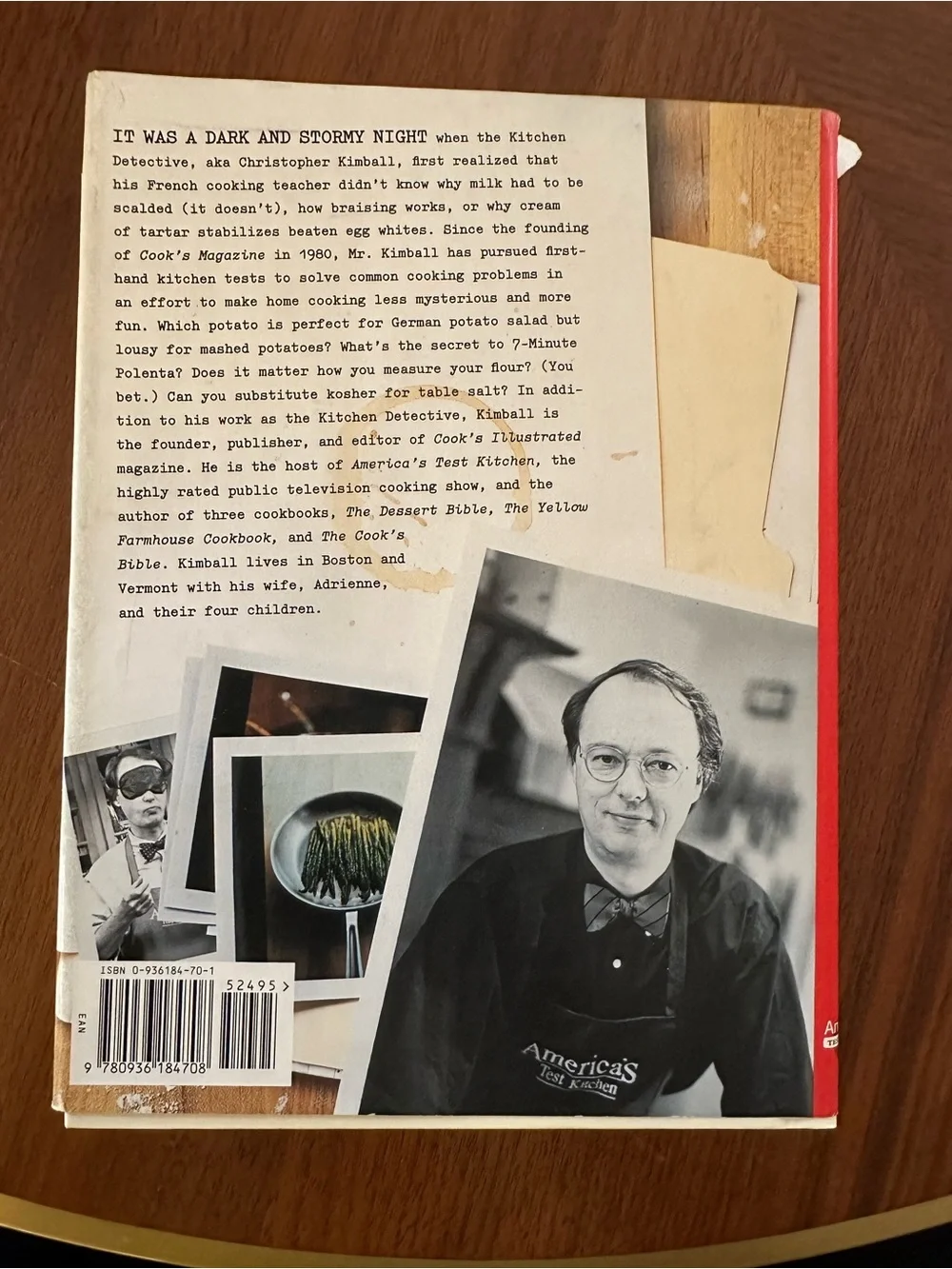 Christopher Kimball The Kitchen Detective Signed Hardcover Cookbook - Like New